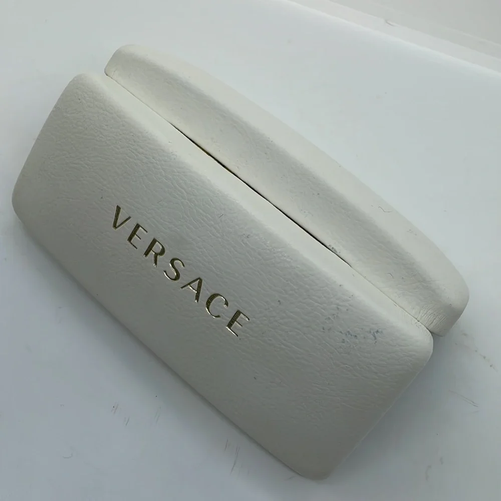 Versace White Eyeglass Case